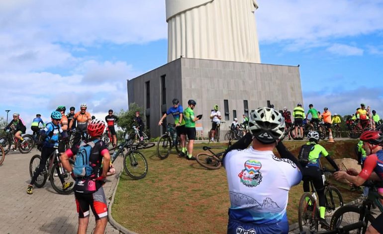 Pedal do Cristo reúne mais de 200 ciclistas no Cristo Protetor de Encantado