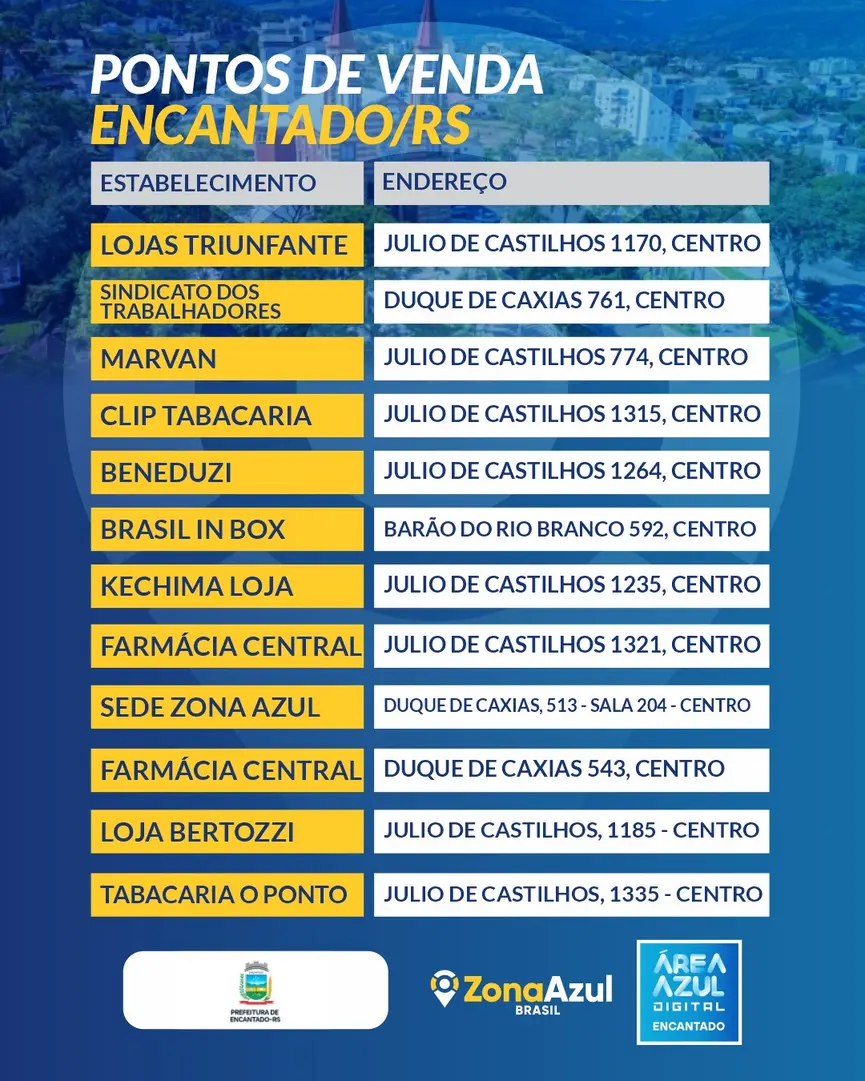 Encantado amplia pagamento da Zona Azul com maquininhas em lojas parceiras