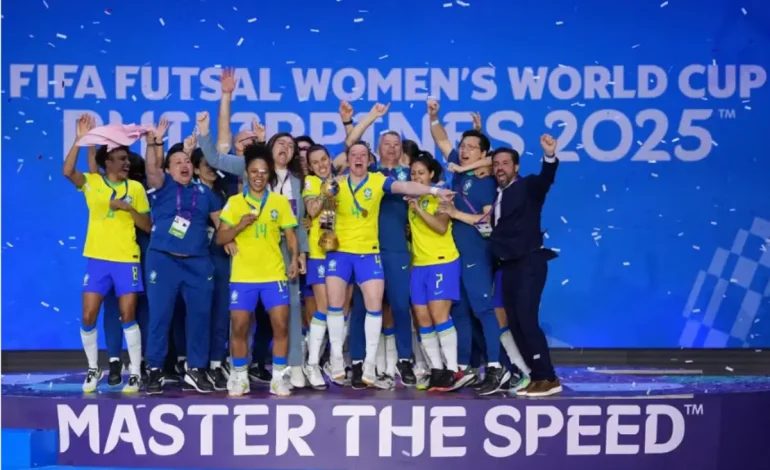 Brasil faz história e conquista a primeira Copa do Mundo de Futsal Feminino da Fifa