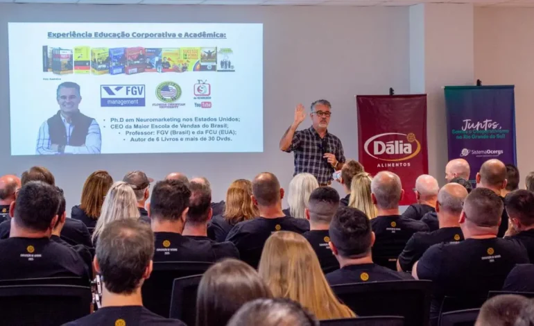 Convenção Comercial da Dália reúne 150 representantes em Encantado e destaca melhores vendedores de 2025