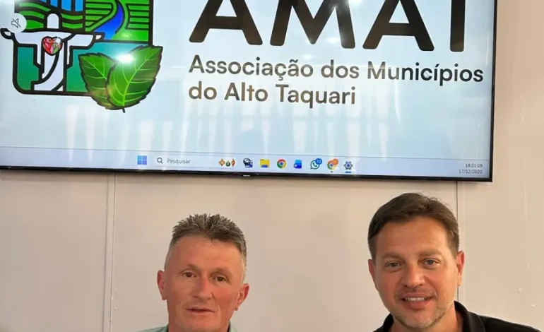 Novo Presidente da AMAT: Álvaro Giacobbo assume gestão para 2026 com foco em infraestrutura e cooperação regional