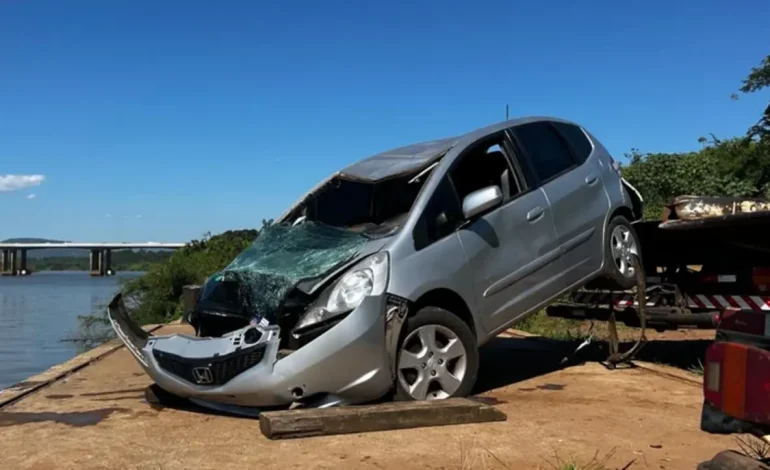 Idosa morre em carro que caiu no Rio Taquari; caso é feminicídio