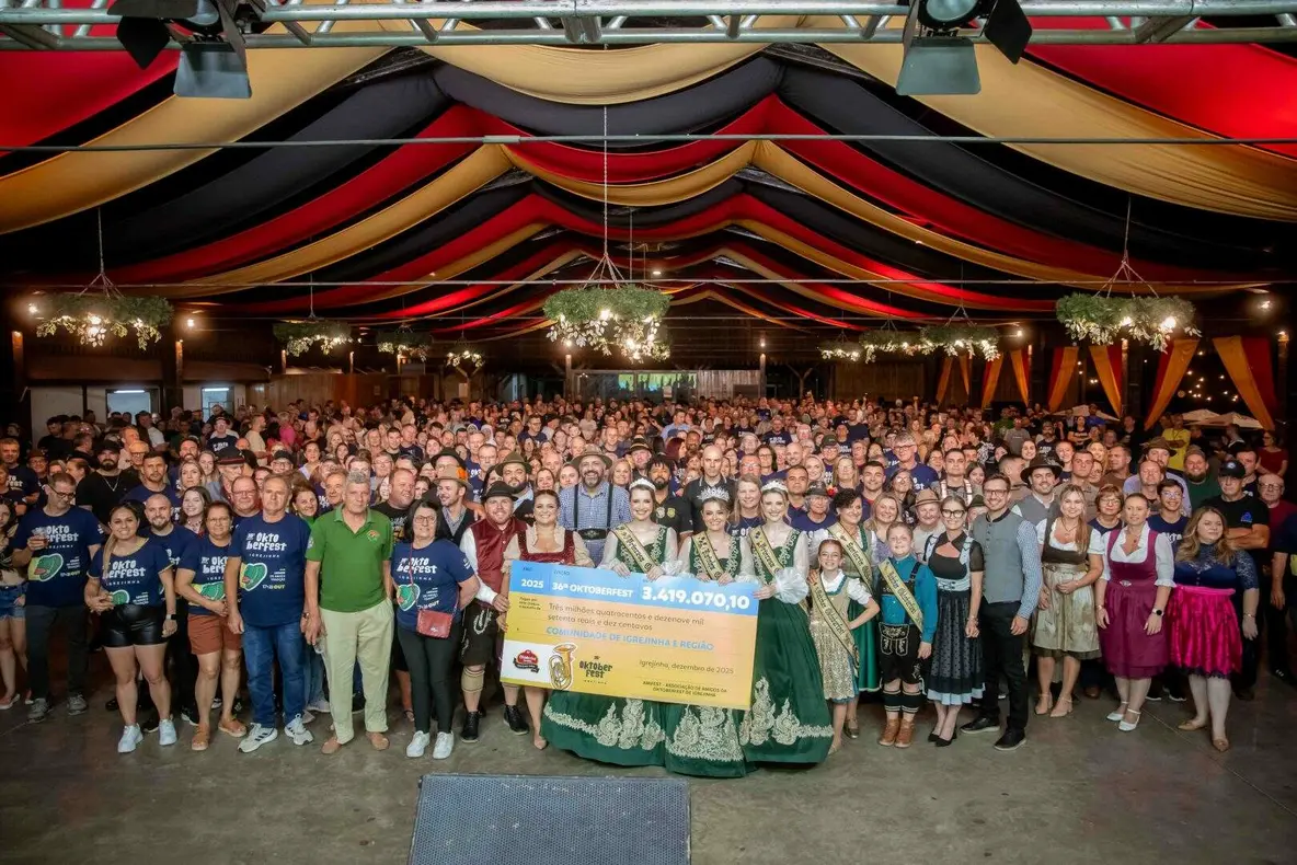 Oktoberfest de Igrejinha fortalece ação social com mais de R$ 3 milhões repassados