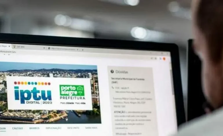 Porto Alegre unifica envio de guias do IPTU para um único e-mail a partir de 2026
