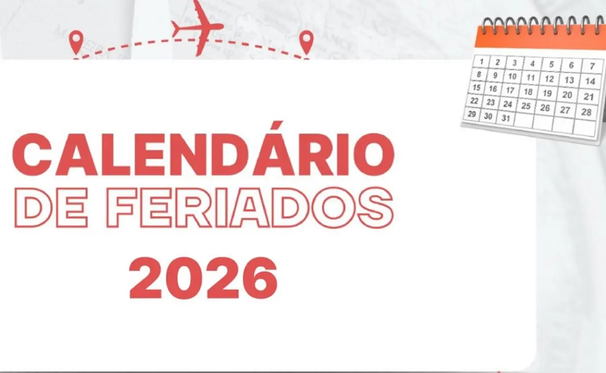 Feriados 2026: Calendário com 10 feriados nacionais e 9 em dias úteis