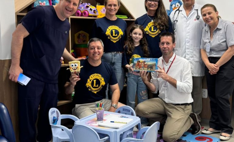 Lions Clube de Encantado oficializou a adoção da brinquedoteca do Hospital Santa Terezinha