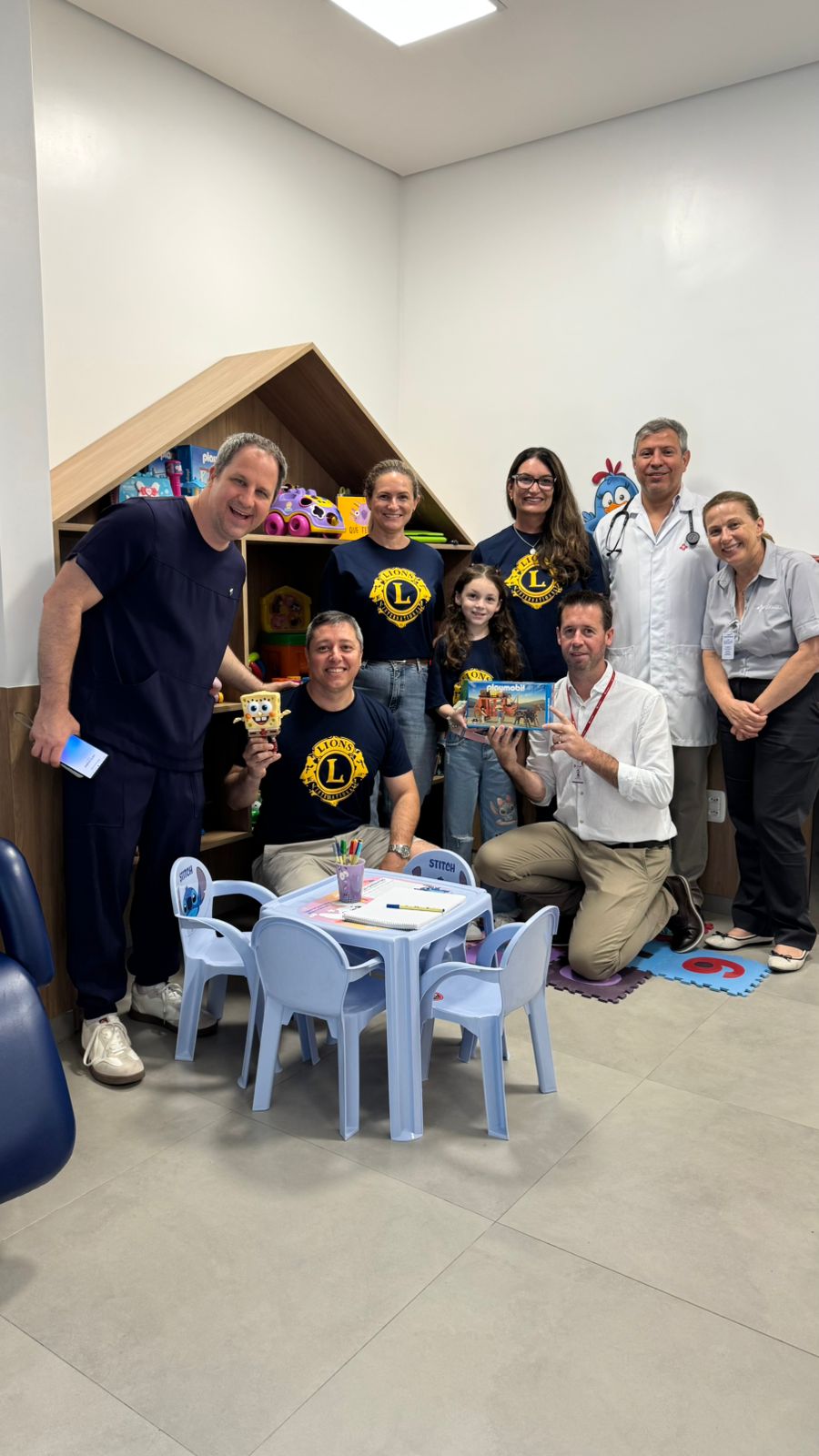 Lions Clube de Encantado oficializou a adoção da brinquedoteca do Hospital Santa Terezinha