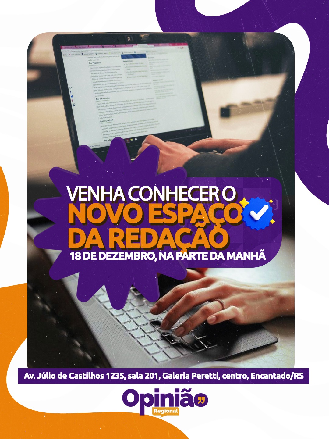 Jornal Opinião inaugura nova sede da redação e da TV Opinião em Encantado