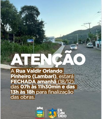 Alteração no trânsito de Encantado nesta quinta-feira