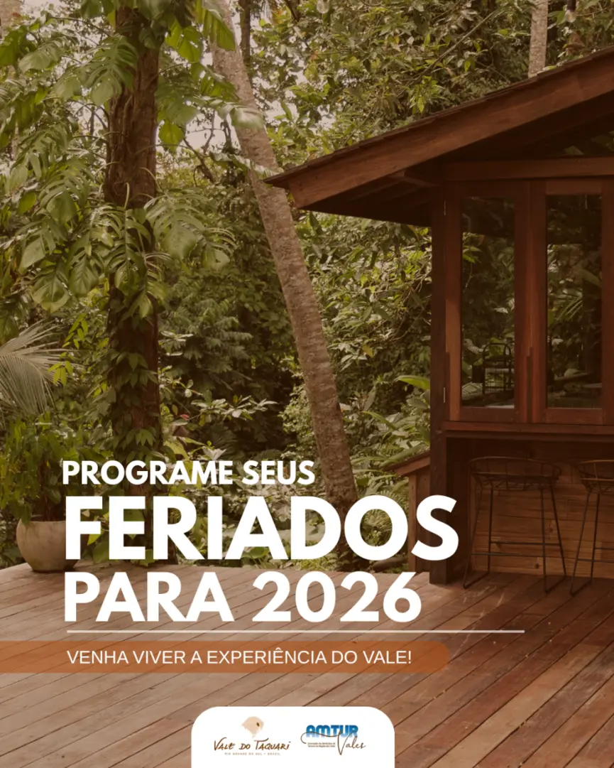 Vale do Taquari projeta crescimento do turismo com 11 feriados prolongados em 2026