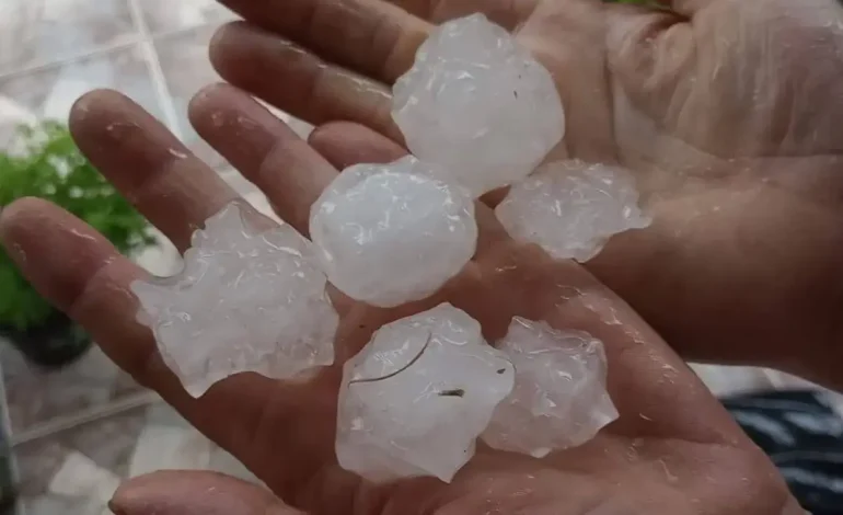 Temporal com granizo e vento forte atinge Venâncio Aires e outras regiões do RS
