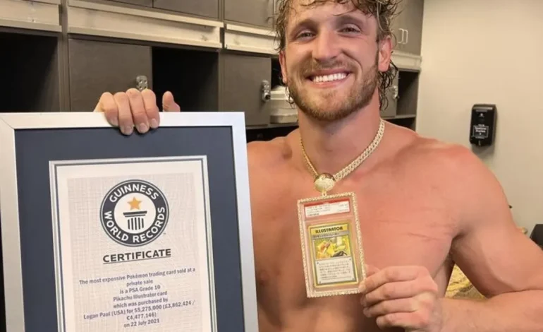 Logan Paul Leiloará Carta de Pokémon Avaliada em R$ 30 Milhões: Um Tesouro de Pikachu
