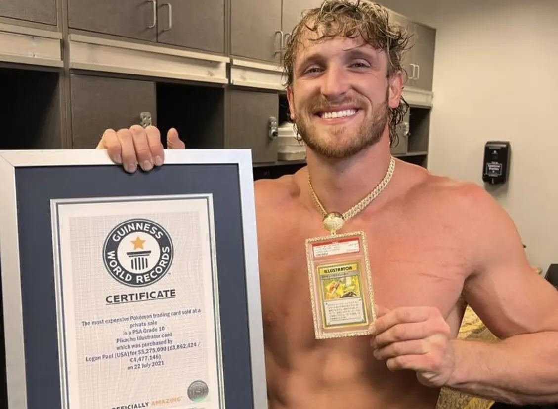 Logan Paul Leiloará Carta de Pokémon Avaliada em R$ 30 Milhões: Um Tesouro de Pikachu