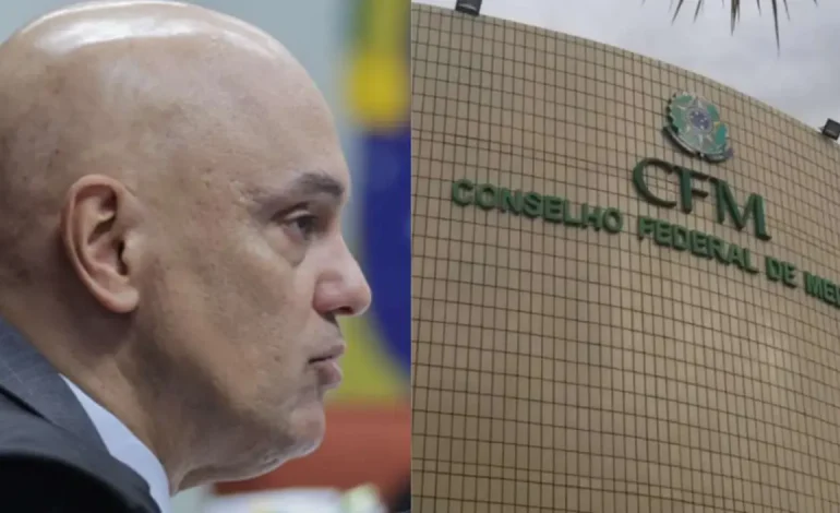 Moraes determina PF e age contra Conselho de Medicina por nota sobre Bolsonaro