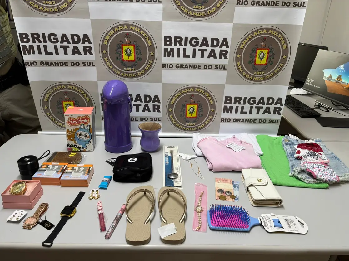 Mulher é presa em Teutônia com mercadorias furtadas de diversos estabelecimentos