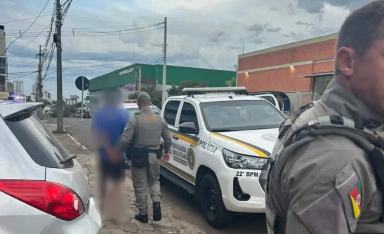 Brigada Militar prende autor de roubo em estabelecimento comercial em Lajeado