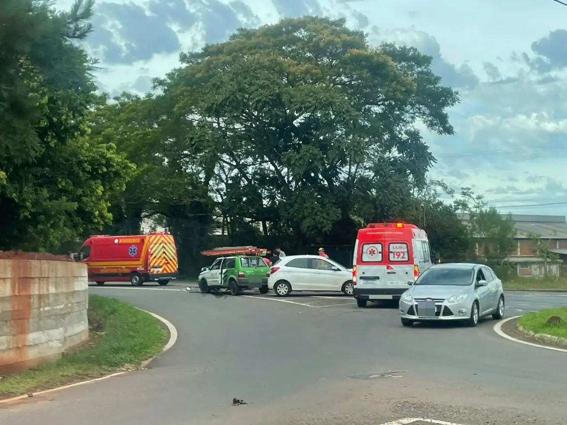 Acidente na ERS-128 em Teutônia deixa duas pessoas feridas