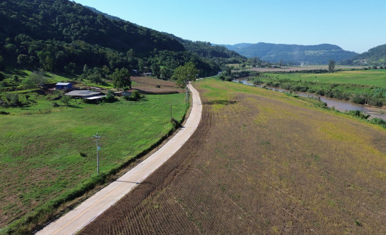 Muçum inaugura terceira etapa da pavimentação da Linha Santa Lúcia