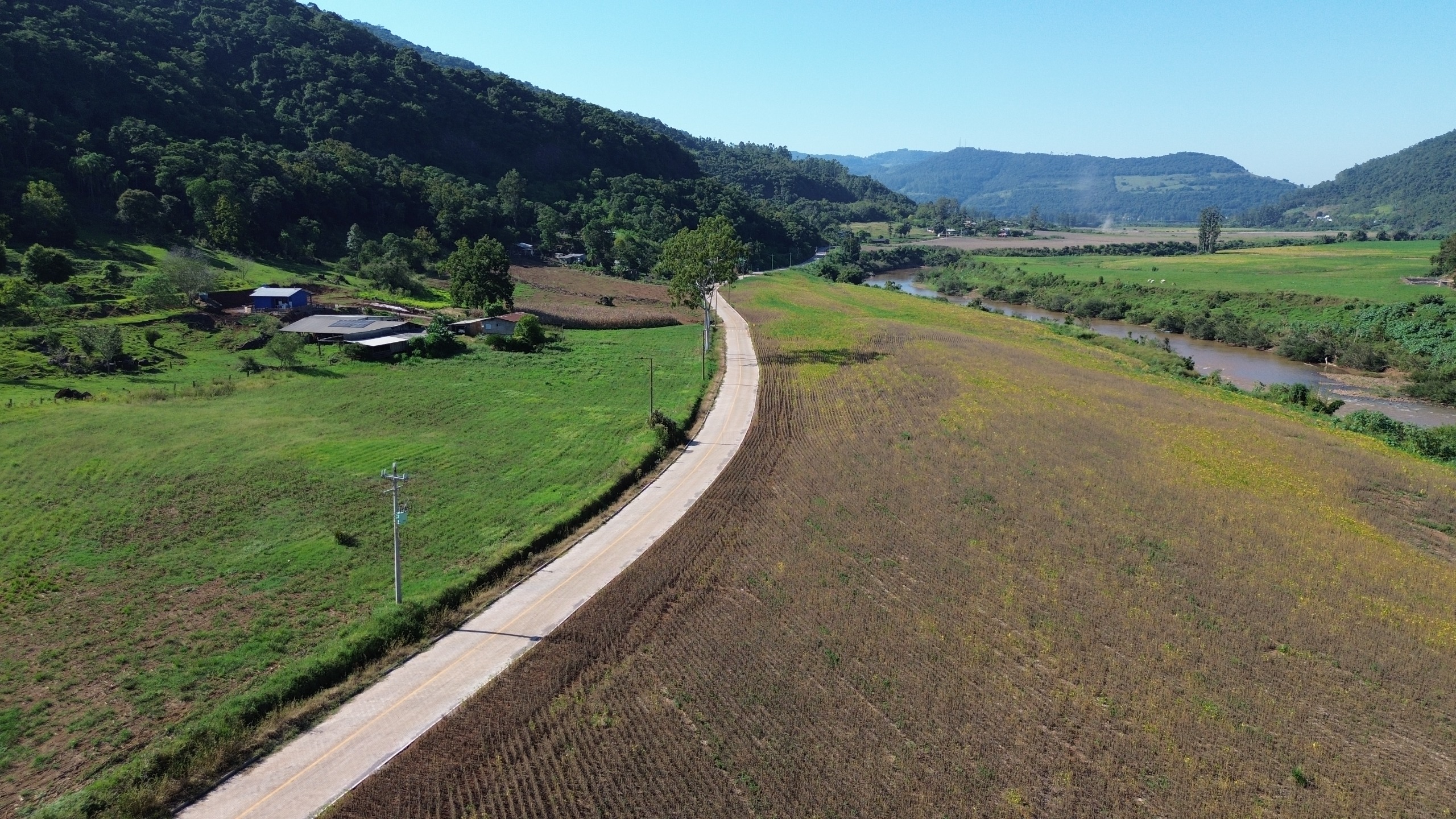 Muçum inaugura terceira etapa da pavimentação da Linha Santa Lúcia