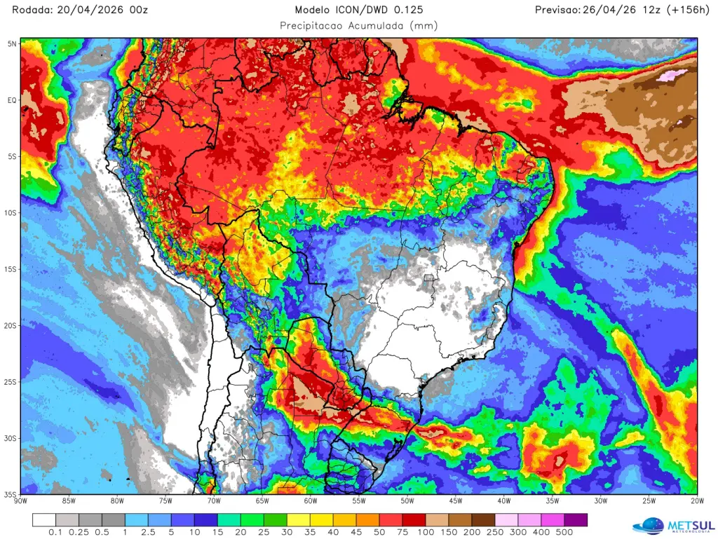 Rio Grande do Sul terá semana de instabilidade e chuva mais intensa em várias regiões, aponta MetSul