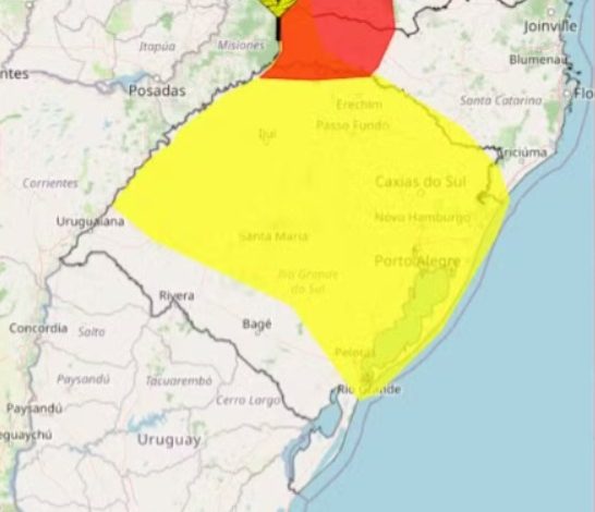 Ciclone e frente fria aumentam instabilidade e reforçam chuva no RS nesta semana