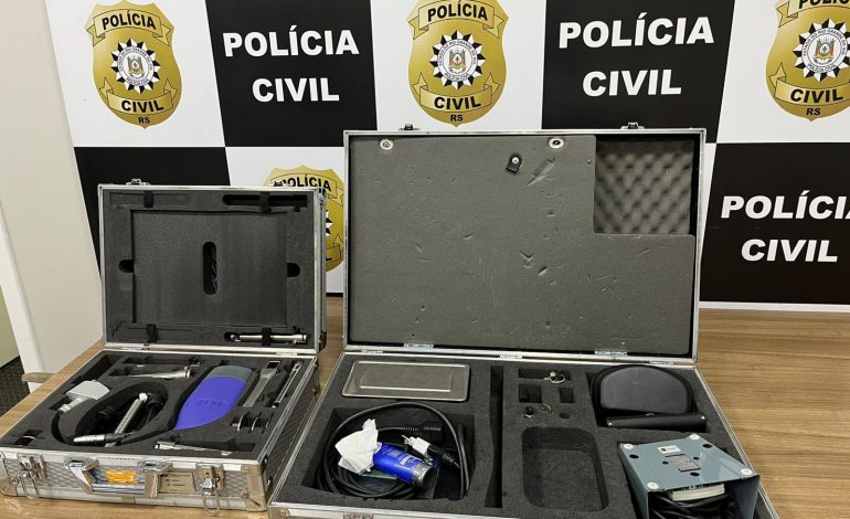 Polícia recupera equipamento médico de R$ 600 mil após furto em Santa Cruz do Sul