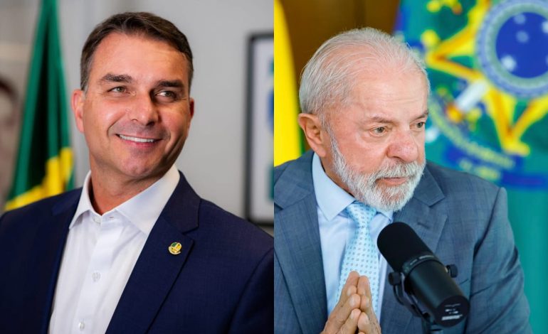 Pesquisa aponta empate técnico entre Flávio Bolsonaro e Lula no 2º turno