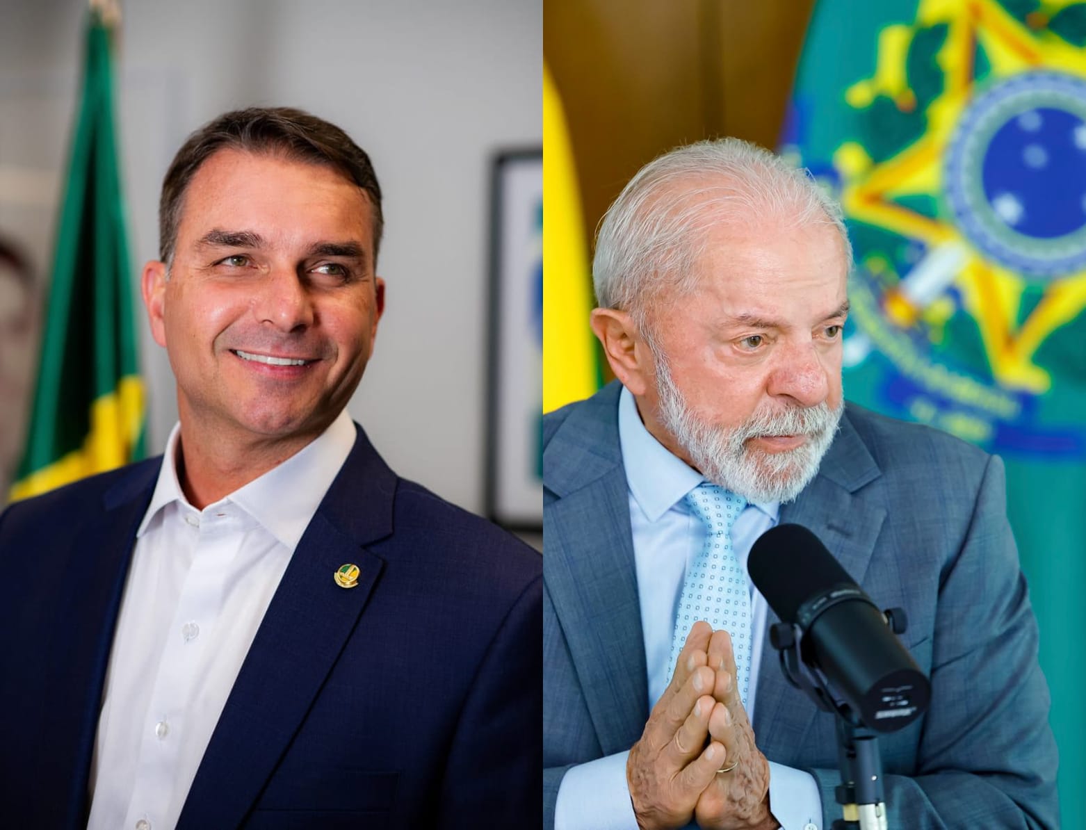 Pesquisa aponta empate técnico entre Flávio Bolsonaro e Lula no 2º turno