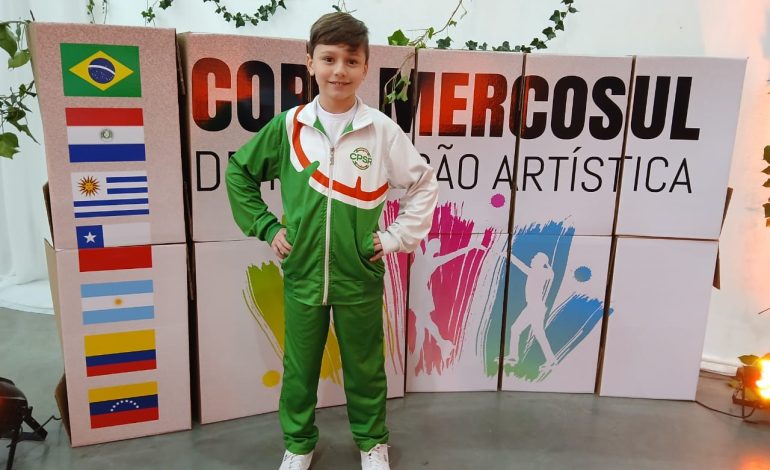 Encantadense Lorenzo Kunzler conquista ouro na Copa Mercosul de Patinação