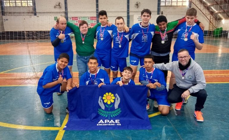 APAE Encantado conquista terceiro lugar na 1ª Taça Lajeado de Futsal Especial