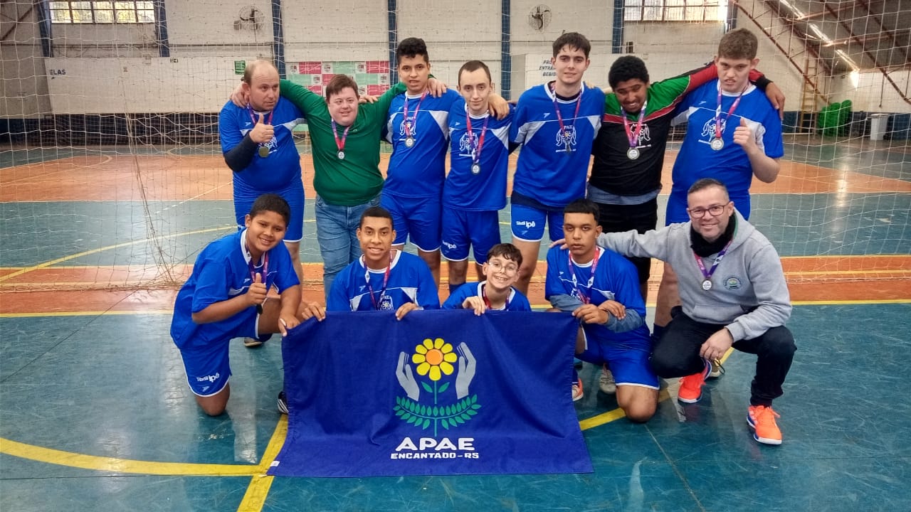 APAE Encantado conquista terceiro lugar na 1ª Taça Lajeado de Futsal Especial