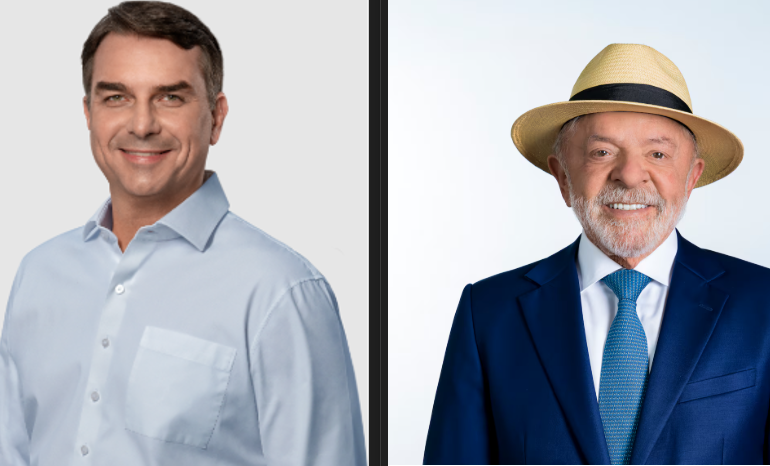 Flávio Bolsonaro e Lula disputam o 2º turno