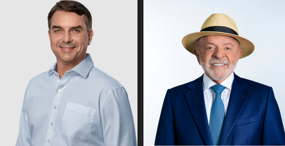 Flávio Bolsonaro e Lula disputam o 2º turno